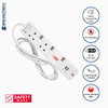 Soundteoh 3 Way Extension Socket With USB PS-132U