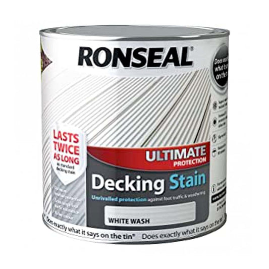 Ronseal Ultimate Protection Decking Stain White Wash 2.5L (36910)