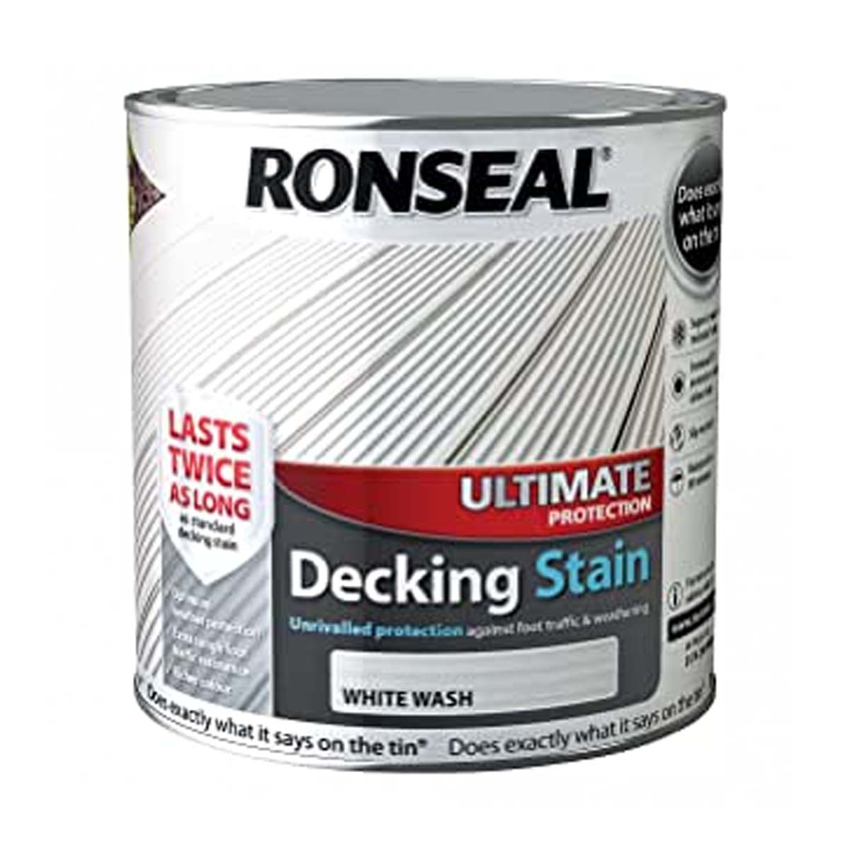 Ronseal Ultimate Protection Decking Stain White Wash 2.5L (36910)