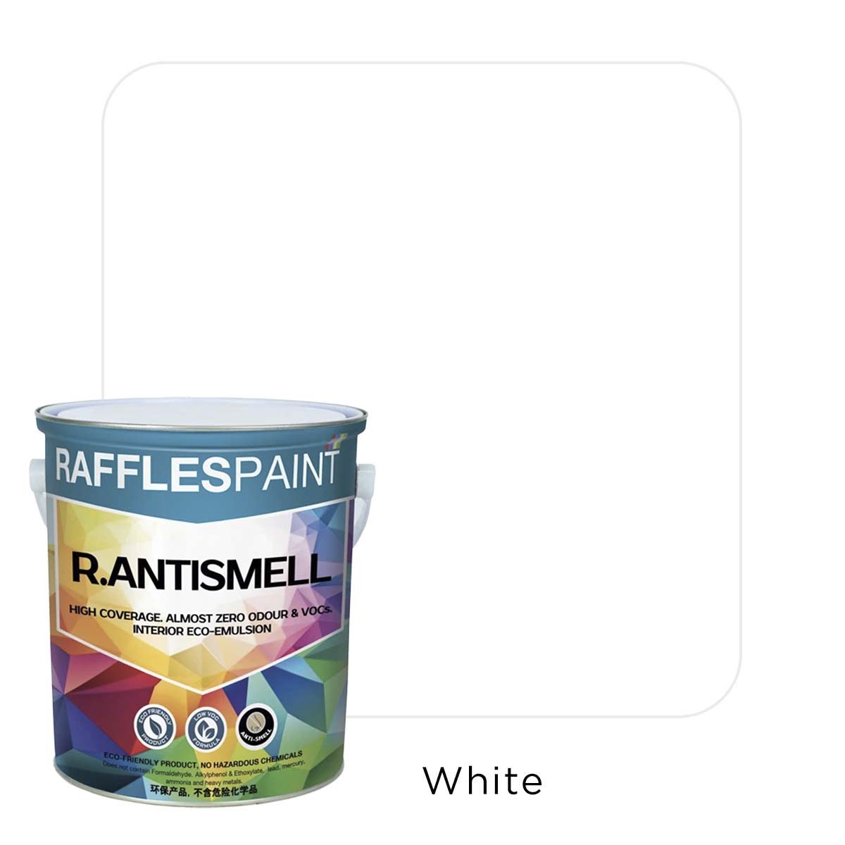 Raffles Paint  R.ANTISMELL (5L + 20L, All Popular Colours)