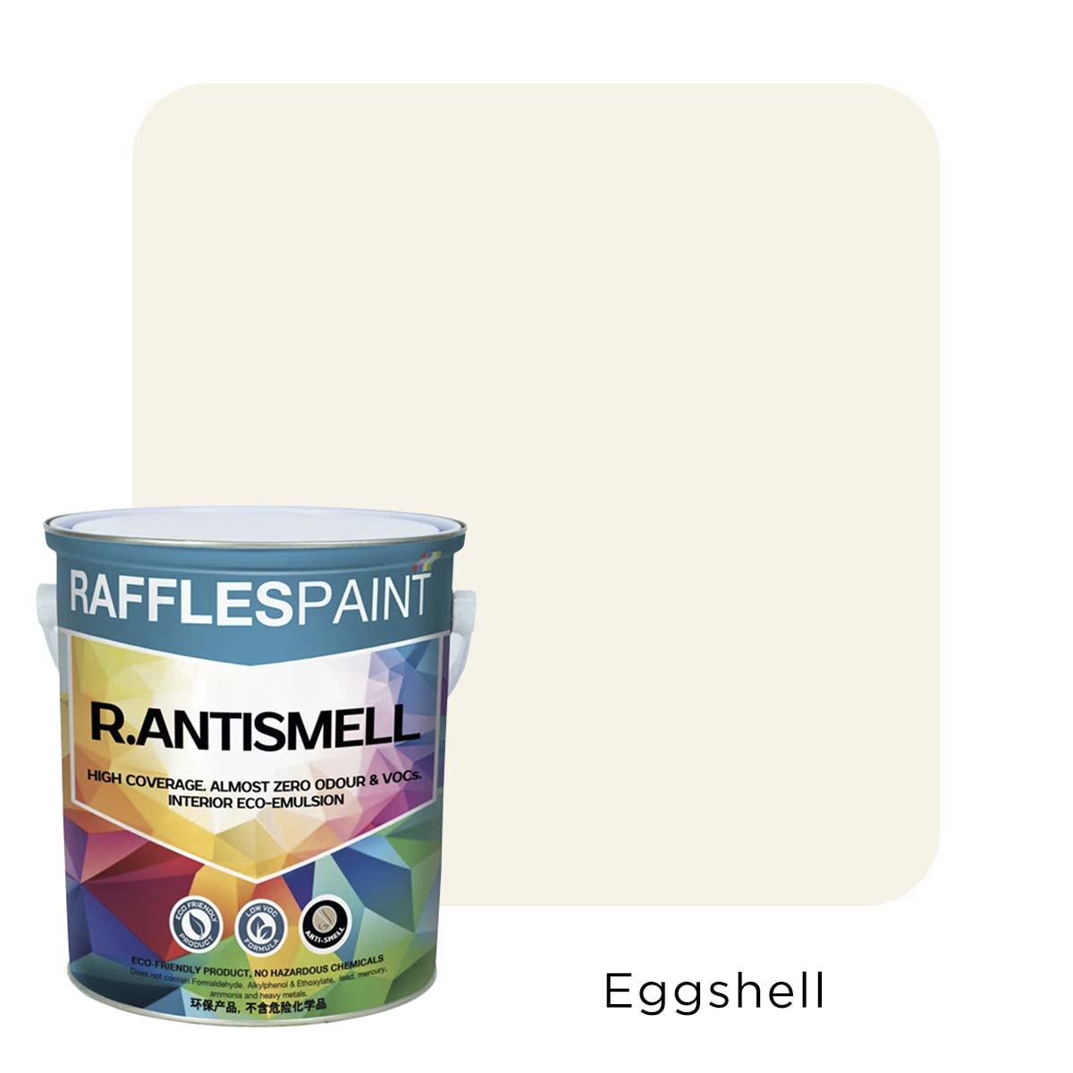 Raffles Paint  R.ANTISMELL (5L + 20L, All Popular Colours)