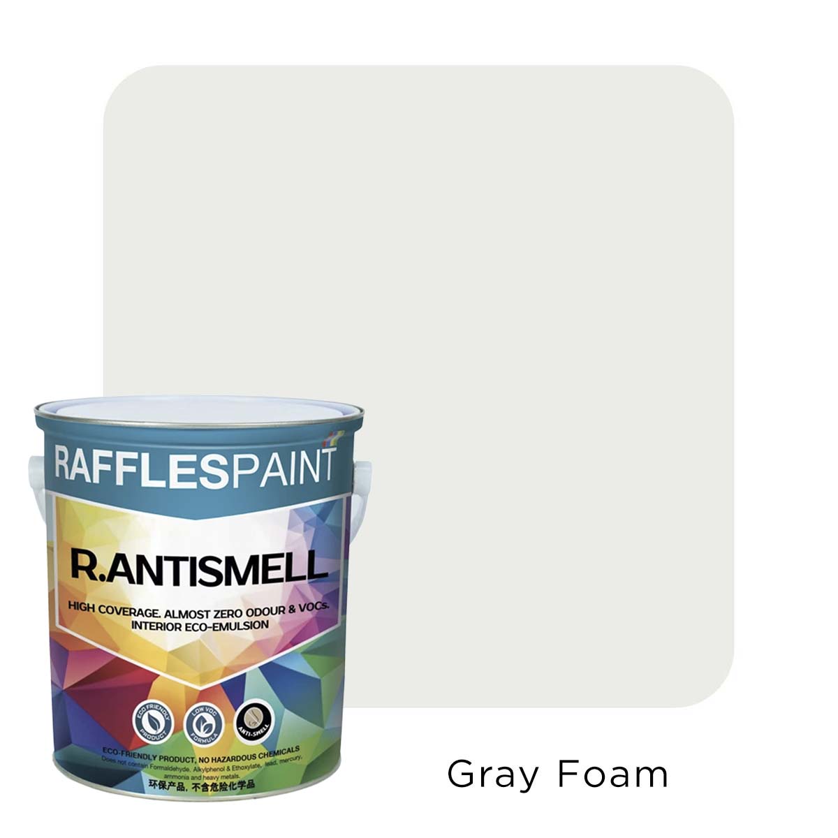 Raffles Paint  R.ANTISMELL (5L + 20L, All Popular Colours)