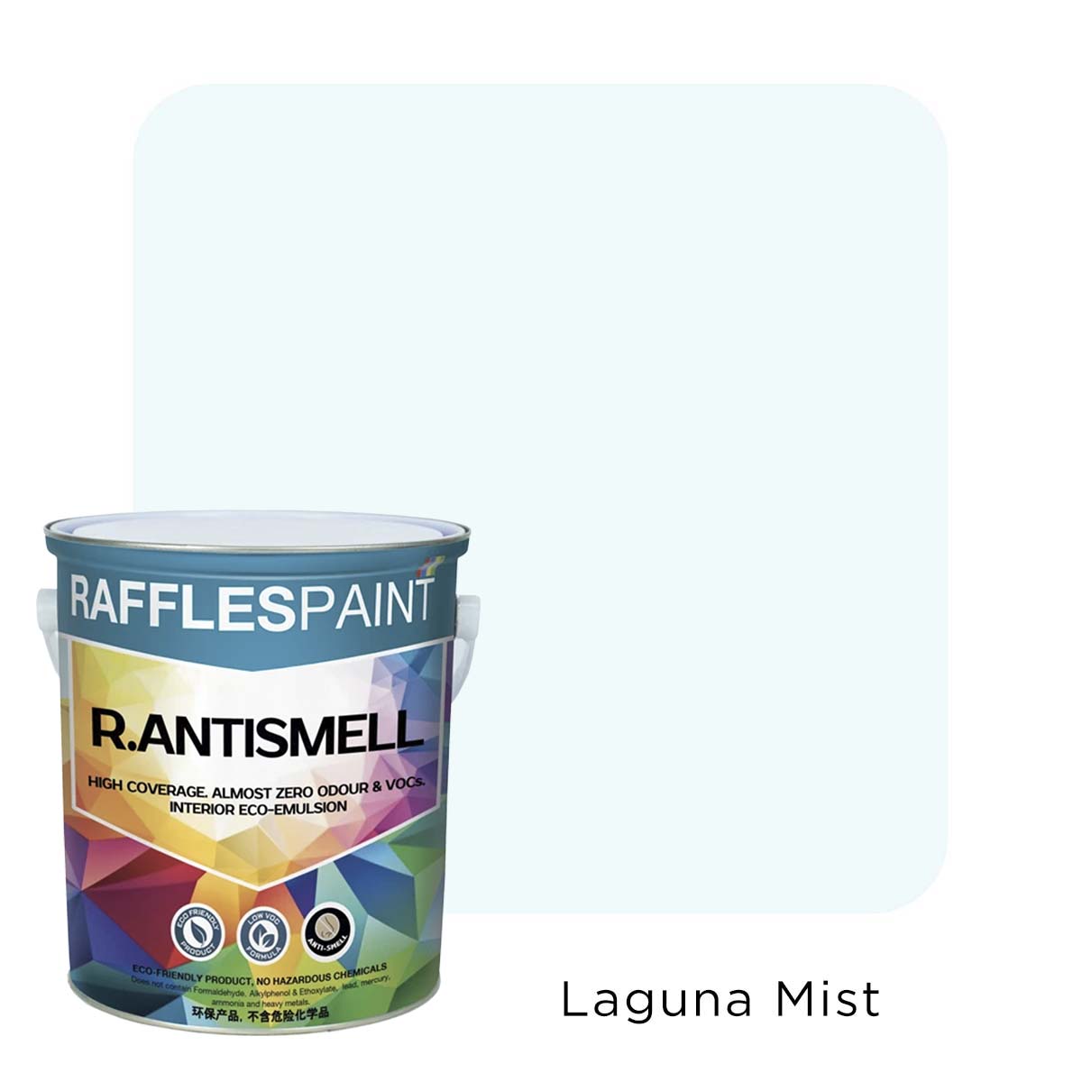 Raffles Paint  R.ANTISMELL (5L + 20L, All Popular Colours)