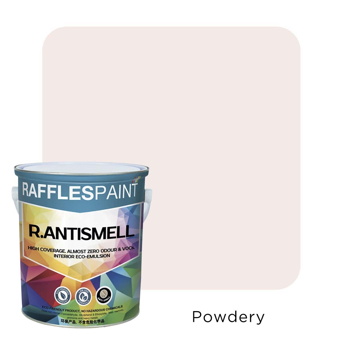 Raffles Paint  R.ANTISMELL (5L + 20L, All Popular Colours)