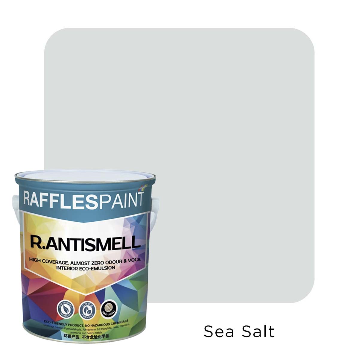 Raffles Paint  R.ANTISMELL (5L + 20L, All Popular Colours)