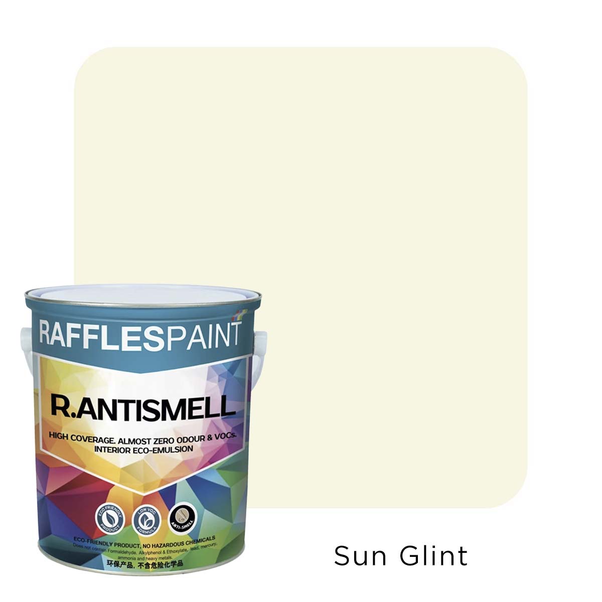 Raffles Paint  R.ANTISMELL (5L + 20L, All Popular Colours)