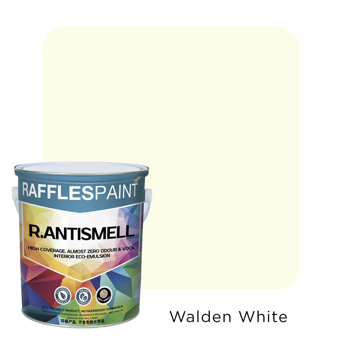 Raffles Paint  R.ANTISMELL (5L + 20L, All Popular Colours)