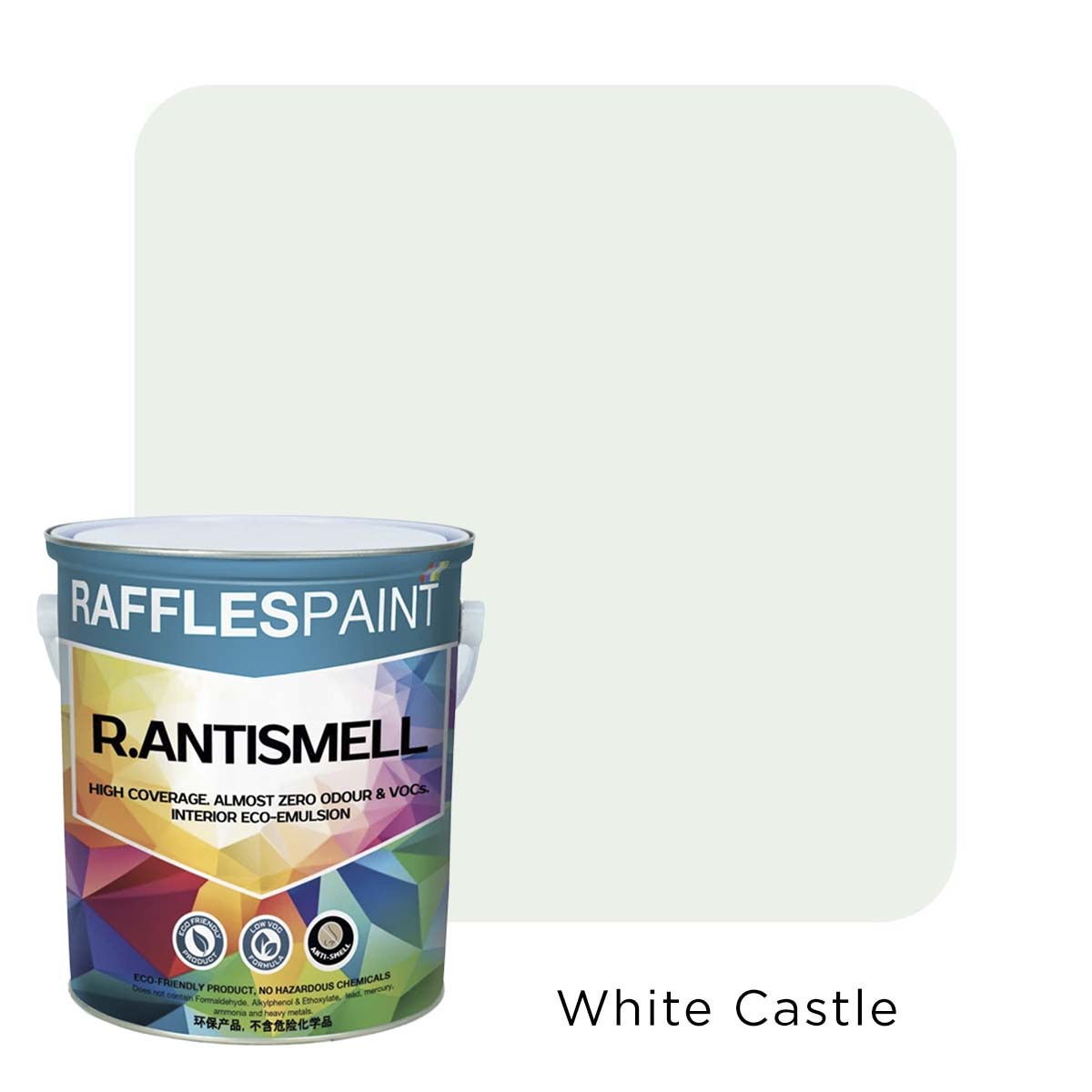 Raffles Paint  R.ANTISMELL (5L + 20L, All Popular Colours)