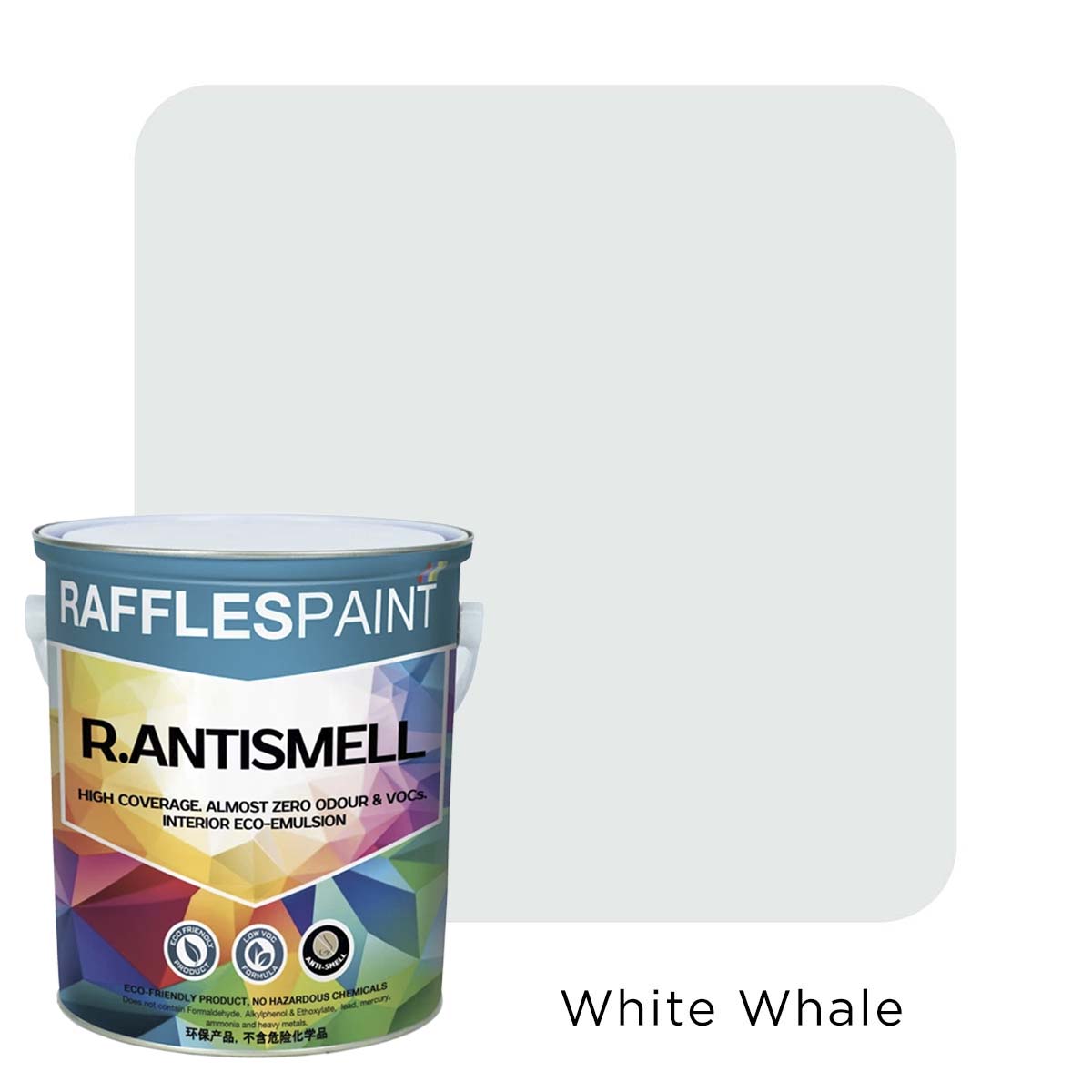 Raffles Paint  R.ANTISMELL (5L + 20L, All Popular Colours)