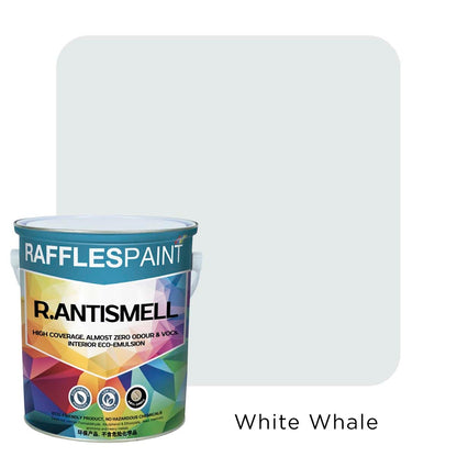 Raffles Paint  R.ANTISMELL (5L + 20L, All Popular Colours)