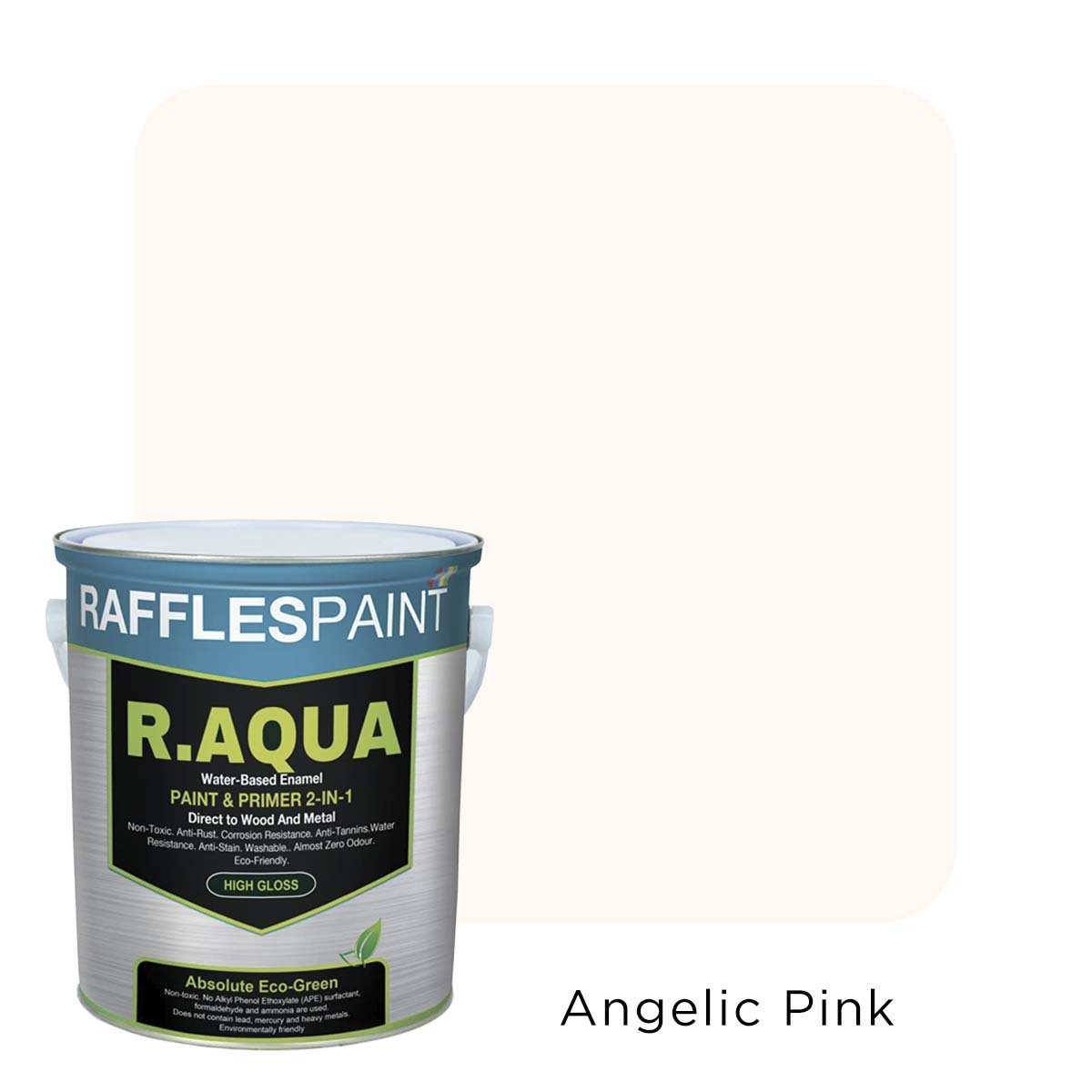 Raffles Paint R.AQUA: Water Based Enamel Paint & Primer 2-in-1 (All Popular Colours)