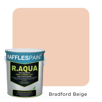 Raffles Paint R.AQUA: Water Based Enamel Paint & Primer 2-in-1 (All Popular Colours)