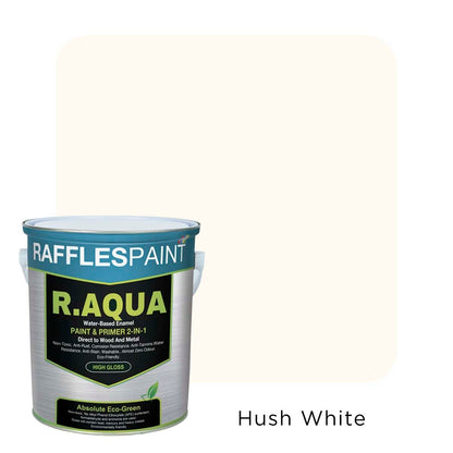 Raffles Paint R.AQUA: Water Based Enamel Paint & Primer 2-in-1 (All Popular Colours)