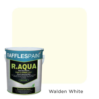 Raffles Paint R.AQUA: Water Based Enamel Paint & Primer 2-in-1 (All Popular Colours)