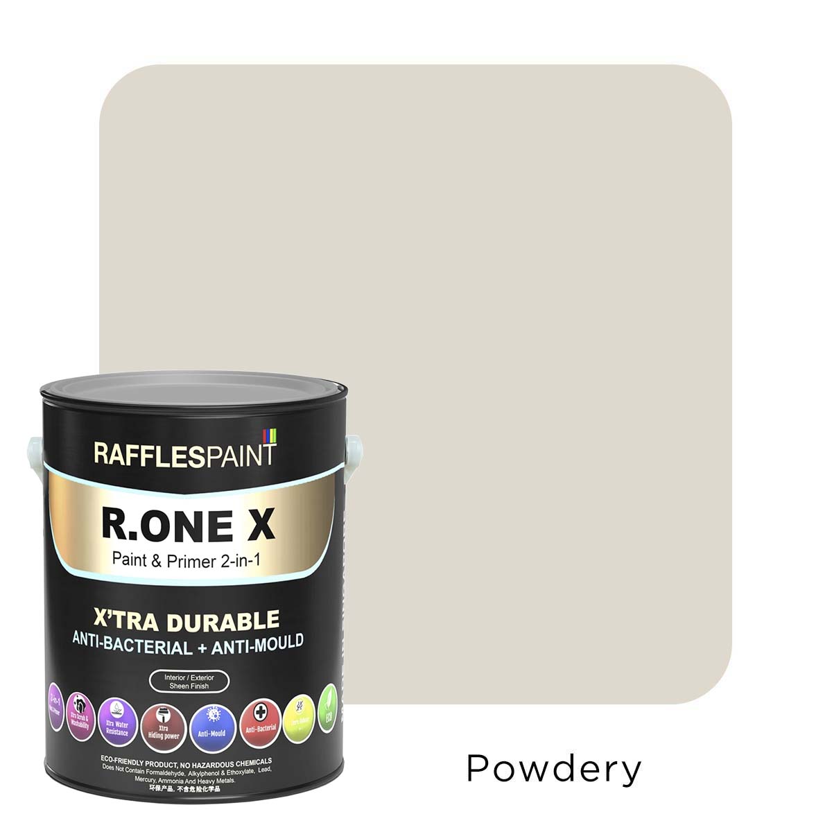 Raffles Paint R.ONE X (Xtra Durable Paint & Primer) (All Popular Colours)