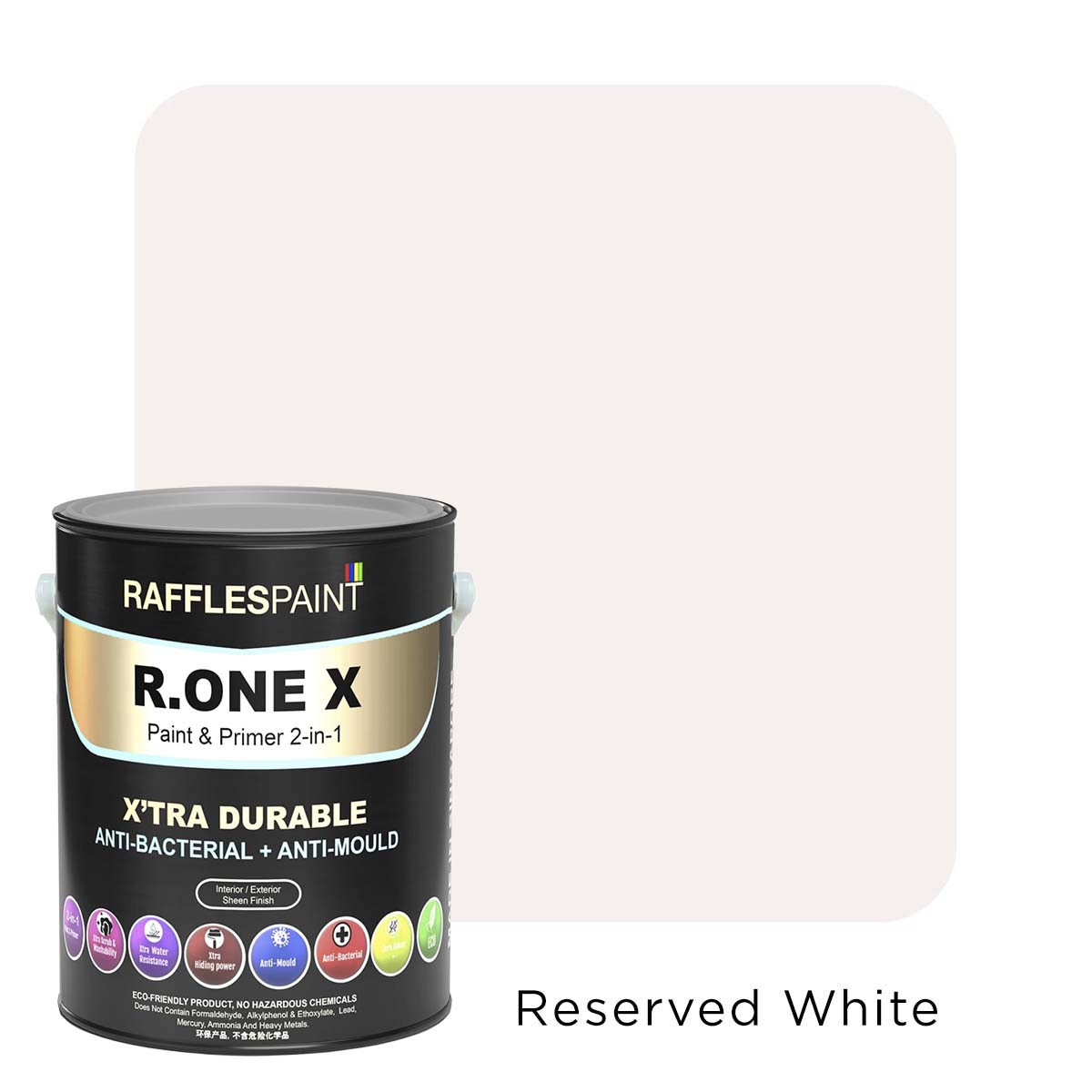 Raffles Paint R.ONE X (Xtra Durable Paint & Primer) (All Popular Colours)