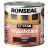 Ronseal 10Yr Woodstain Teak 2.5L (38692)