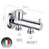 Tuscani Tapware TH-S6 - HYDROSMITH Series Double Angle Valve - Cold Taps