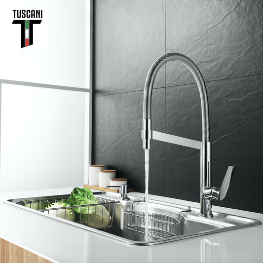 Tuscani Tapware TK17PO - KITANIA Series Pull Out Kitchen Tap -  Cold Tap