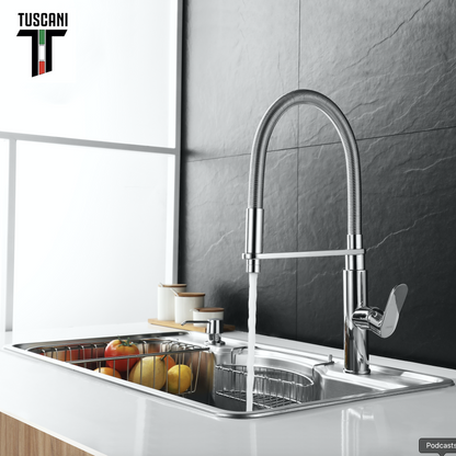 Tuscani Tapware TK18PO - KITANIA Series Pull Out Kitchen Tap -  Cold Tap