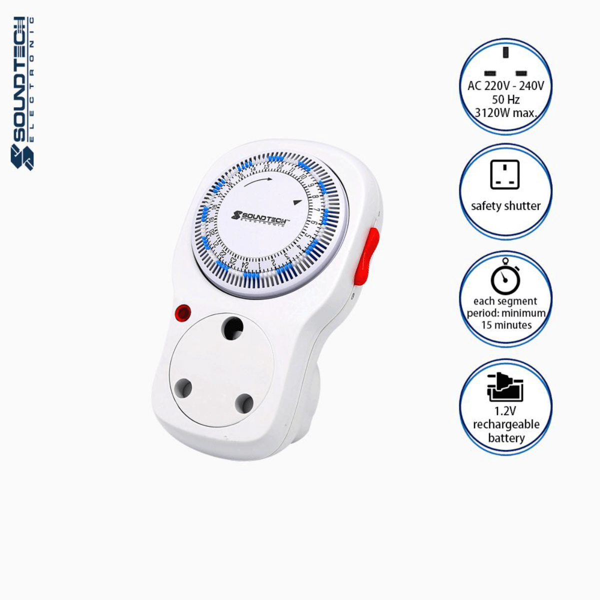 Soundteoh 13A Analogue Timer TSA-D07