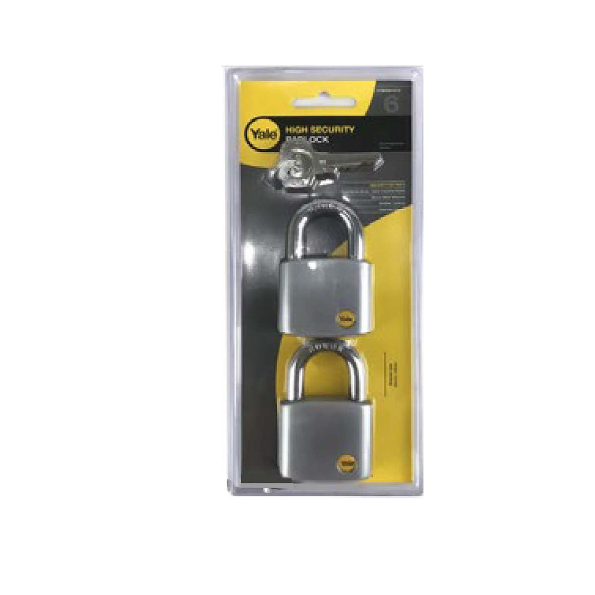 Yale Silver Series Outdoor Brass / Satin Padlock - Boron Shackle 50mm (Y120/50/127/2)