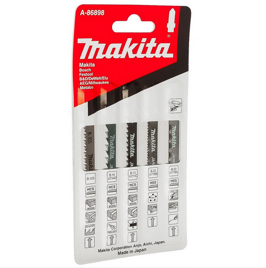 Makita A-86898 Super Express Jig Saw Blade Set (Wood/Metal)