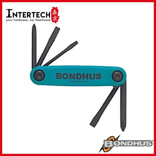 Bondhus Fold Up Hex Key L-Wrench Set 12540, 12545, 12547