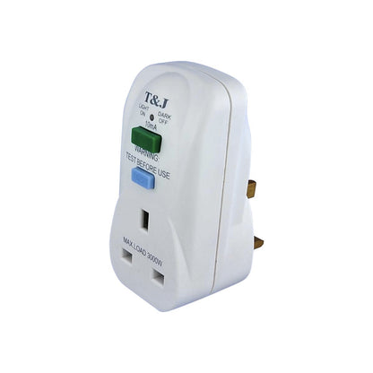 T&J Electric RCD Safety Protection Socket Adaptor (K7813RCD) ***