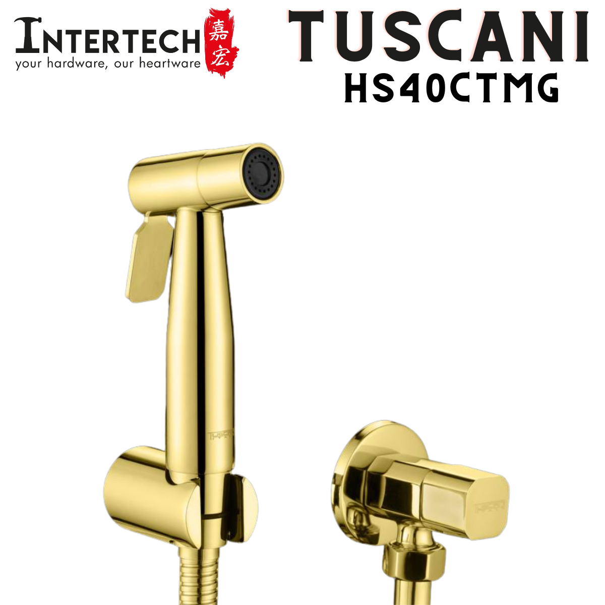 Tuscani HS40 - Steel Series - Bidet Set